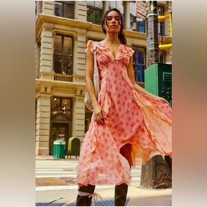Free People Joaquin Womens Dress size S in Pink